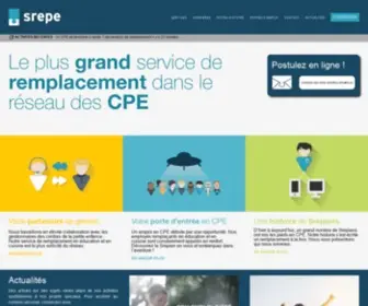 Srepe.com(Remplacement éducatrice) Screenshot