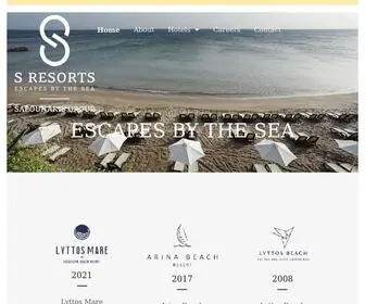 Sresorts.gr(S resorts) Screenshot