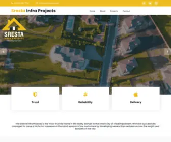 Srestainfra.com(SRESTA INFRA PROJECTS) Screenshot