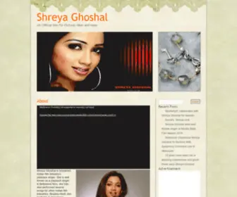 Sreya.co.uk(Shreya Ghoshal) Screenshot
