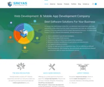 Sreyas.com(Sreyas IT Solutions Pvt Ltd) Screenshot