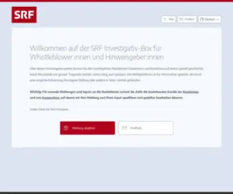 SRF-InvestigativBox.ch(SRF InvestigativBox) Screenshot