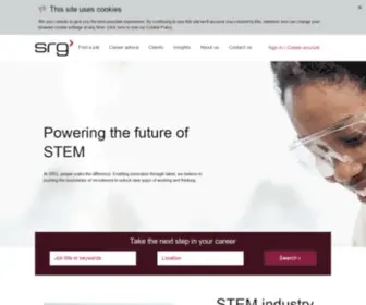 SRG.co.uk(Global STEM talent network) Screenshot