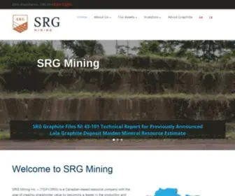 SRGgraphite.com(SRG Mining Inc) Screenshot