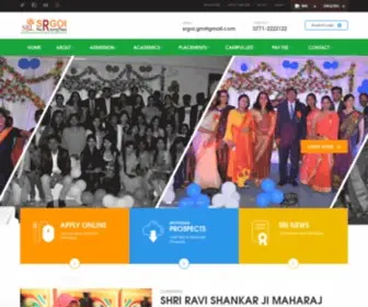 Srgoi.org(Shri Rawatpura Group Of Institutions Raipur) Screenshot