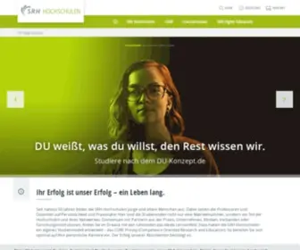 SRH-Hochschulen.de(Ein Studium) Screenshot