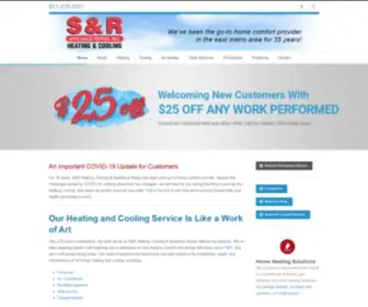 Srheatingcooling.com(A/C & Appliance Install & Repair Service Woodbury) Screenshot