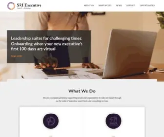 Sri-Executive.com(Executive Search & Strategy for International Development) Screenshot