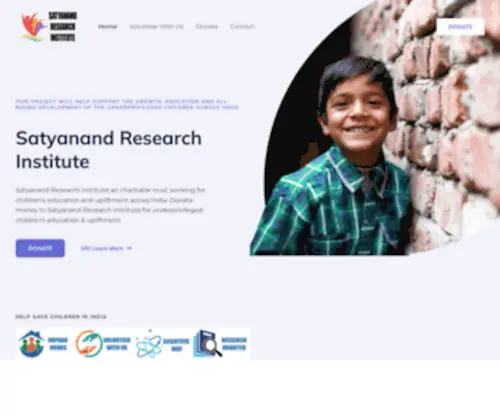 Sri-Trust.org(Satyanand Research Institute) Screenshot