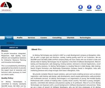 Sriakshaytech.com(Sri Akshay Technologies) Screenshot