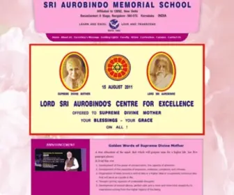 Sriaurobindomemorialschool.in(Sri Aurobindo Memorial School) Screenshot