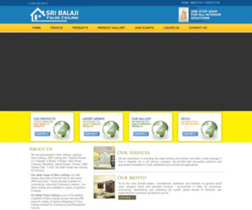 Sribalajifalseceilings.com(Sri Balaji False Ceilings) Screenshot