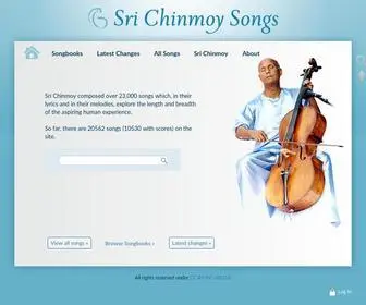 Srichinmoysongs.com(Sri Chinmoy Songs) Screenshot