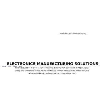 Sridevielectronics.in(Electronics manufacturing) Screenshot