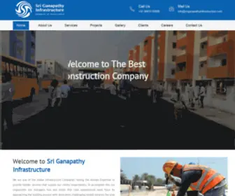 Sriganapathyinfrastructure.com(Sri Ganapathy Infrastructure) Screenshot