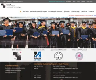 Sriit.ac.in(International engineering program) Screenshot