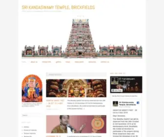 Srikandaswamykovil.org(Sri Kandaswamy Temple (Scott Road Temple)) Screenshot