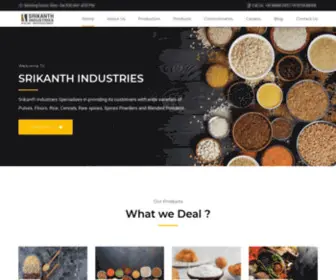 Srikanthindustries.com(Grocery Supplier in vijayawada) Screenshot