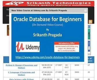 Srikanthtechnologies.com(Srikanth Technologies) Screenshot