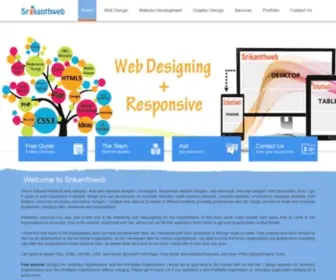 Srikanthweb.com(Freelance Website Designer) Screenshot