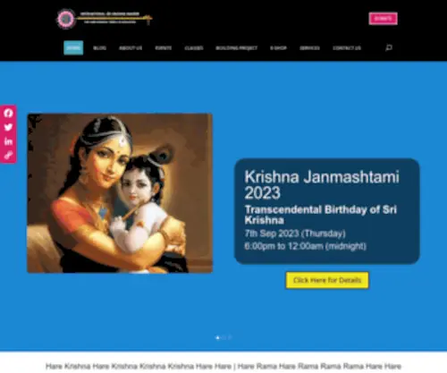 Srikrishnamandir.org(Srikrishnamandir) Screenshot