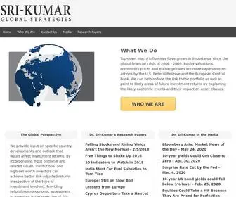 Srikumarglobal.com(Sri-Kumar Global Strategies, Inc) Screenshot