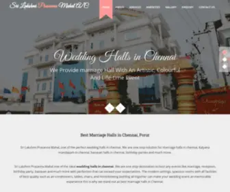 Srilakshmiprasannamahal.com(Wedding Halls in Chennai) Screenshot