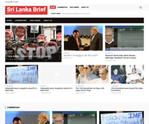 Srilankabriefly.org(Sri Lanka Brief) Screenshot