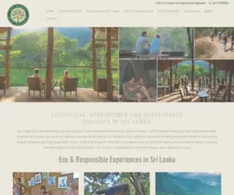 Srilankaecotourism.lk(Responsible Tours in Sri Lanka) Screenshot