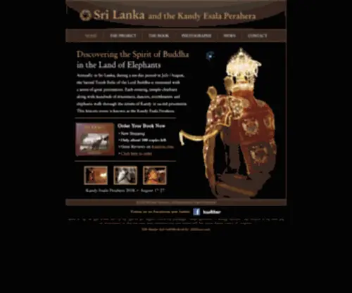 Srilankafestival.com(Sri Lanka and the Kandy Esala Perahera) Screenshot