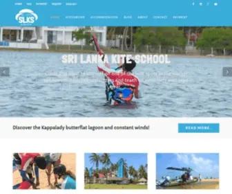 Srilankakiteschool.com(Kitesurfing in Sri Lanka) Screenshot