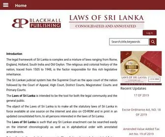 Srilankalaw.lk(Introduction The legal framework of Sri Lanka) Screenshot
