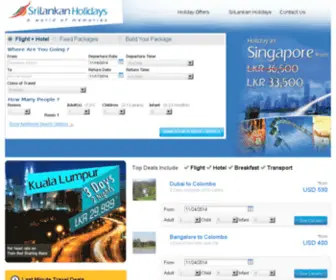 Srilankan-Holidays.com(SriLankan Airlines) Screenshot