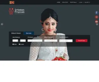 Srilankanproposals.com(Marriage Proposals Sri Lanka) Screenshot