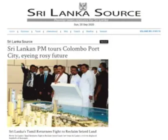 Srilankasource.com(Sri Lanka Source) Screenshot