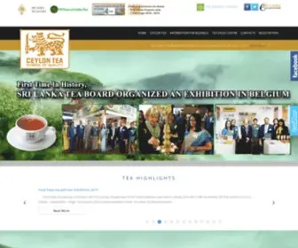 Srilankateaboard.lk(Sri Lanka Tea Board Official Web Site) Screenshot