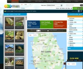 Srilankatouristmap.com(Tourist Attractions Places in Sri Lanka) Screenshot