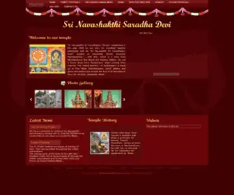 Srinavasakthisaradhadevi.com(Sri Navasakthi Saradhadevi Temple) Screenshot