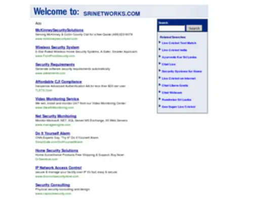 Srinetworks.com(Get full access to this domain. Easy) Screenshot