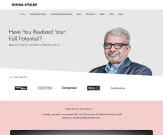 Srinivasuppaluri.com(Author, Speaker, Mentor, Advisor and Leadership Coach) Screenshot