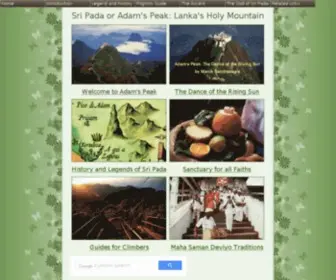 Sripada.org(Sri Pada or Adam's Peak) Screenshot