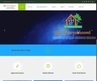 Sripunyabhoomi.in(Sri punyabhoomi developers) Screenshot