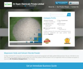 Sriraamchemicals.net(Sri Raam Chemicals Private Limited) Screenshot