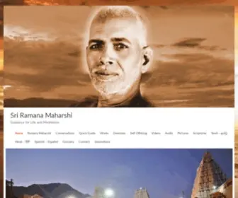 Sriramanamaharishi.com(Sri Ramana Maharshi) Screenshot