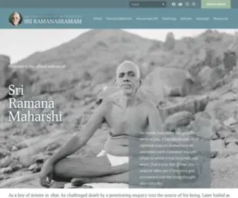 Sriramanamaharshi.org(Your real nature is happiness) Screenshot