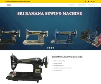 Sriramanasewingmachines.com(Sriramanasewingmachines) Screenshot