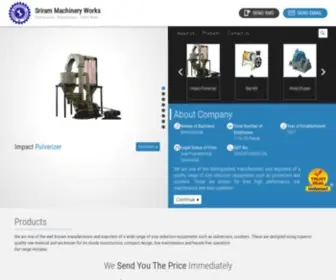 Srirammachinery.com(Sriram Machinery Works) Screenshot