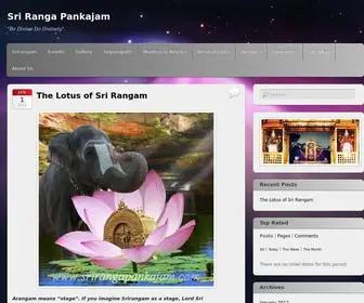 Srirangapankajam.com(Sri Ranga Pankajam) Screenshot