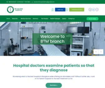 Srisairamhospitals.com(Sri Sairam Hospitals BTM Layout) Screenshot