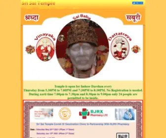 Srisaitemple.org(Sri Sai TempleDublin Canyon Road) Screenshot